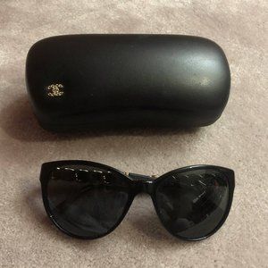 Authentic CHANEL Black Cat Eye Sunglasses